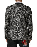 Dolce & Gabbana Black Jazz Club Silk Single Breasted Blazer