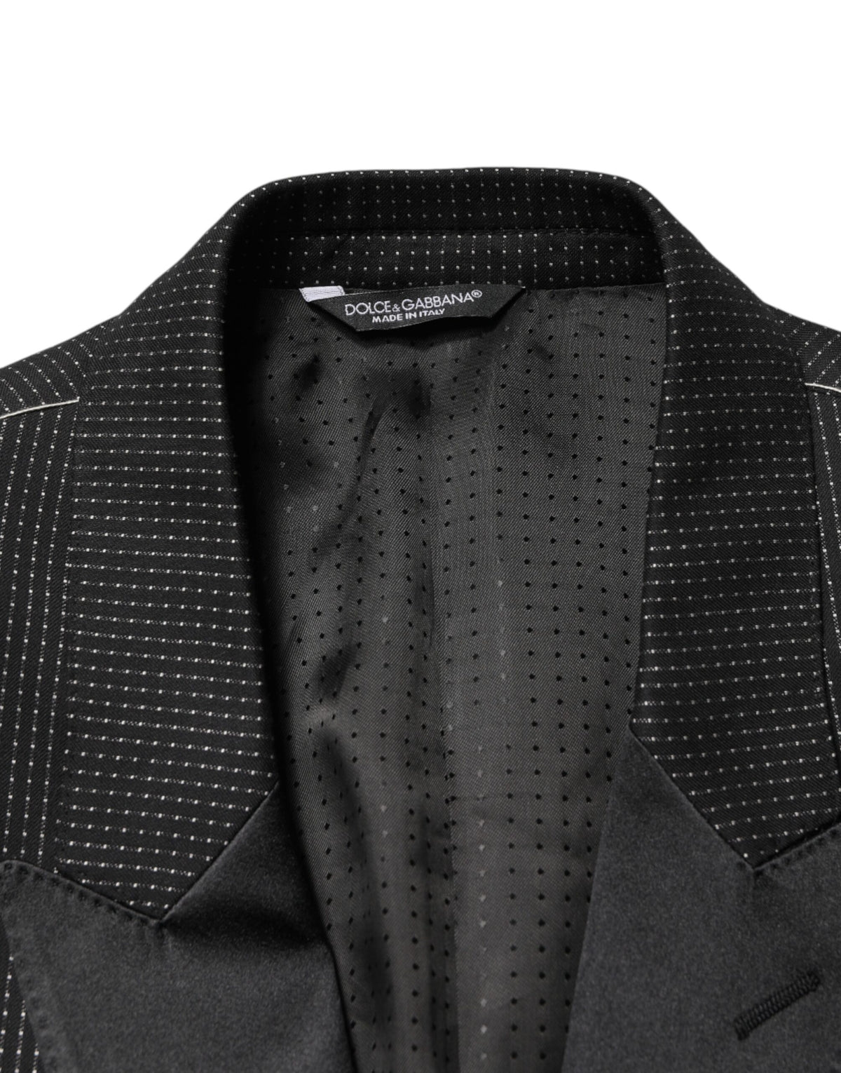 Dolce & Gabbana Dark Gray Fantasy Single Breasted Jacket Blazer