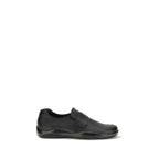 Prada Black Calf Leather Bos Taurus Slip-On Loafers