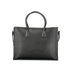 Mario Valentino Black Polyurethane Women Handbag