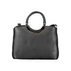 Mario Valentino Black Polyurethane Women Handbag
