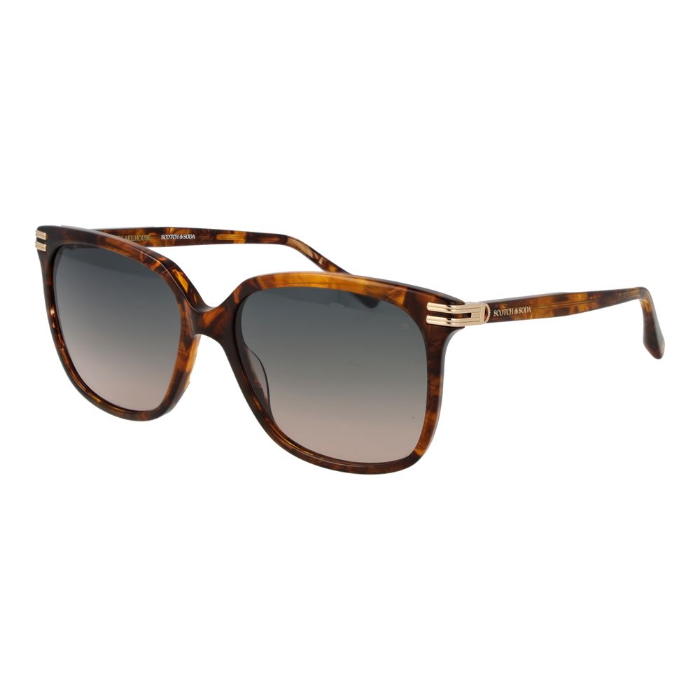 Scotch & Soda Brown Acetate Sunglasses