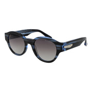 Trussardi Men's Round Sunglasses – Black Acetate