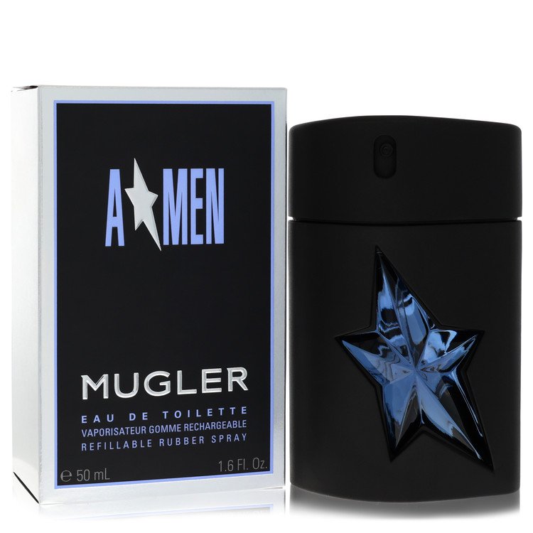 Angel Eau De Toilette Spray Refillable (Rubber Flask) By Thierry Mugler, Cologne for Men, available at zachava.com
