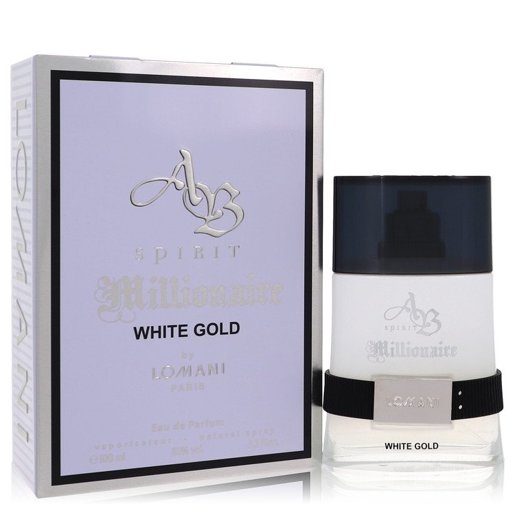 Ab Spirit Millionaire White Gold Eau De Parfum Spray By Lomani, Cologne for Men, available at zachava.com