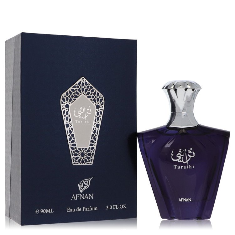 Afnan Turathi Blue Eau De Parfum Spray By Afnan, Cologne for Men, available at zachava.com