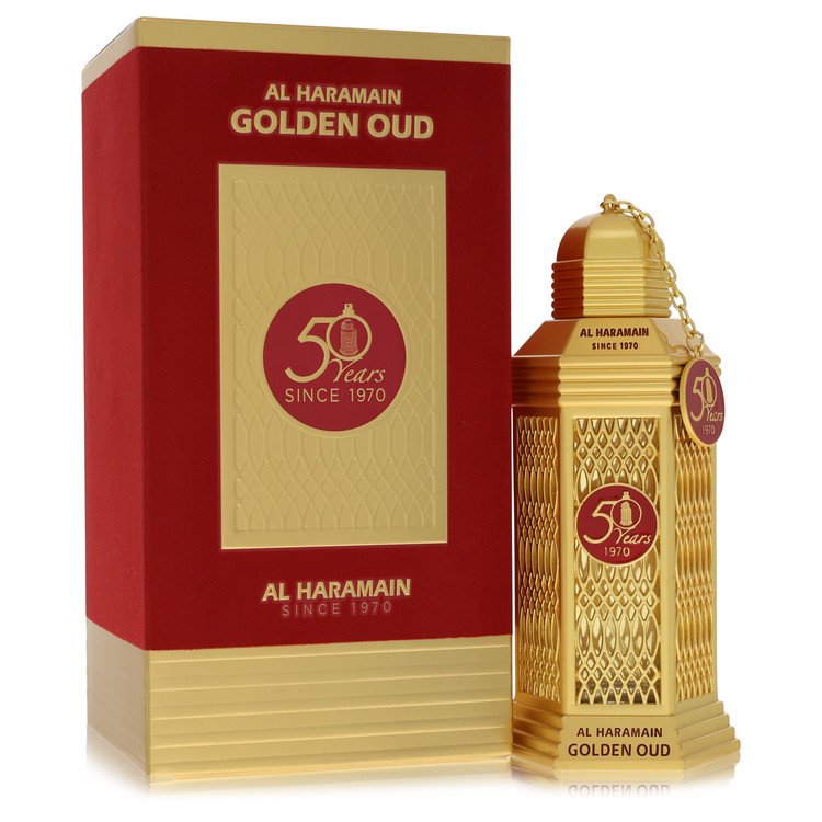 Al Haramain Golden Oud Eau De Parfum Spray By Al Haramain, Cologne for Men, available at zachava.com