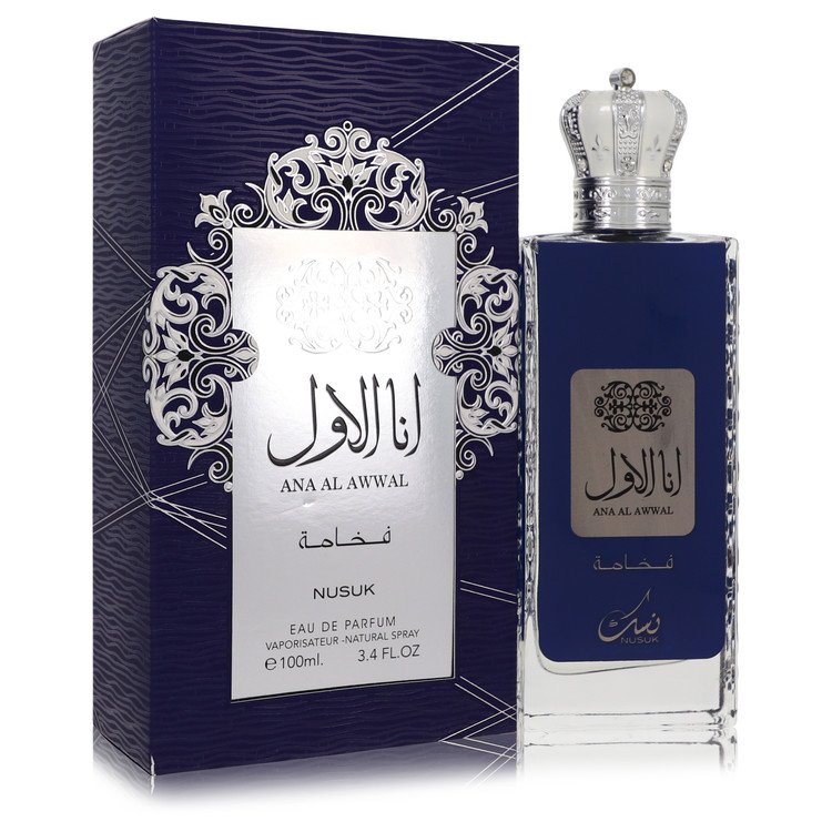 Ana Al Awwal Blue Eau De Parfum Spray By Nusuk, Cologne for Men, available at zachava.com