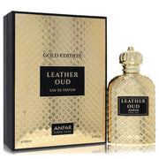 Anfar Leather Oud Gold Edition Eau De Parfum Spray By Anfar, Cologne for Men, available at zachava.com