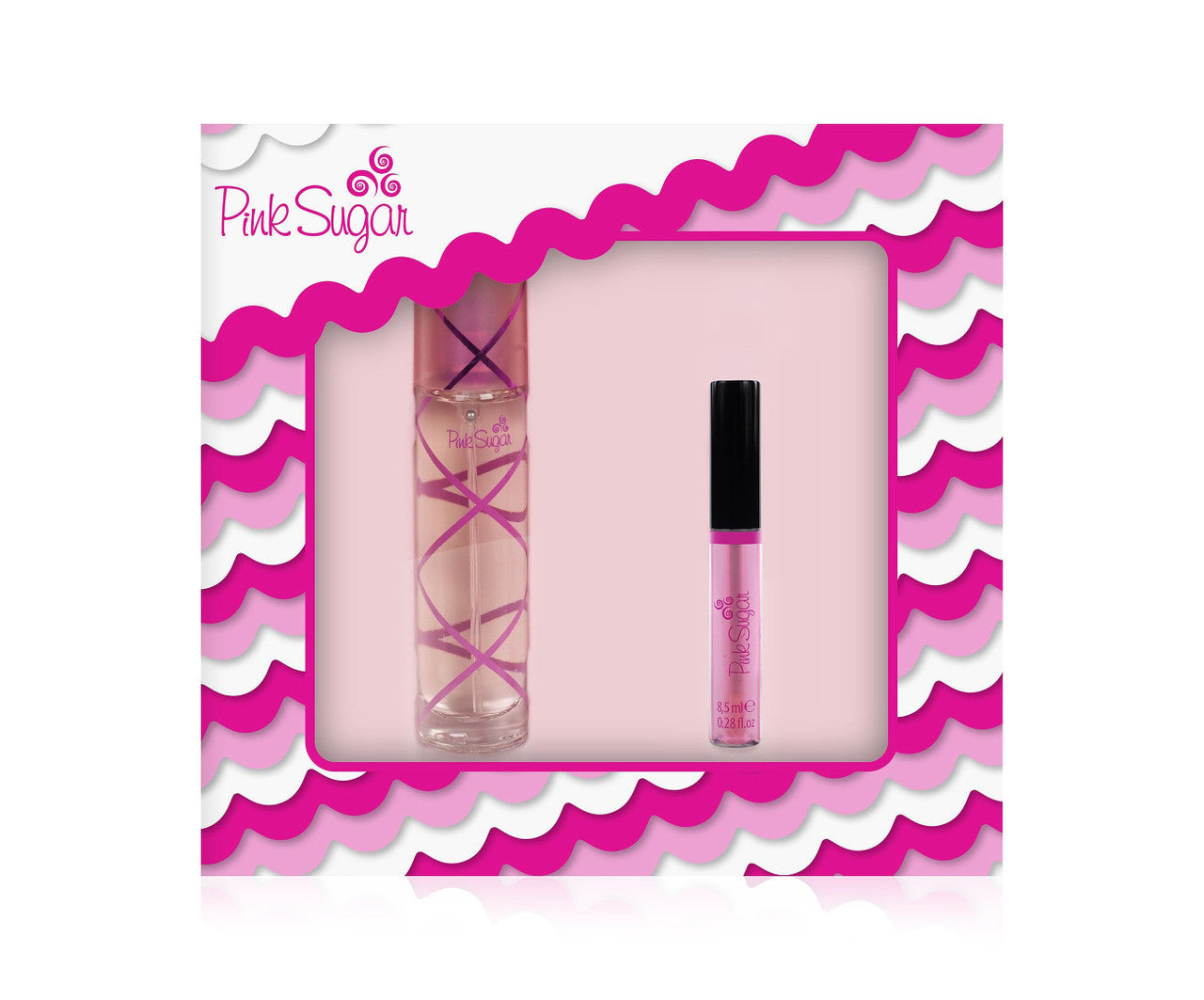 PINK SUGAR 2 PCS SET FOR WOMEN: 1.7 EAU DE TOILETTE SPRAY + 0.28 LIP GLOSS Main image