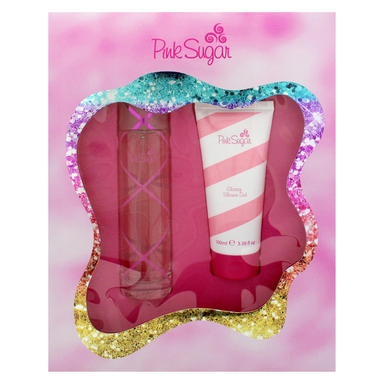 PINK SUGAR 2 PCS SET FOR WOMEN: 3.4 EAU DE TOILETTE SPRAY + 3.4 SHOWER GEL Main image