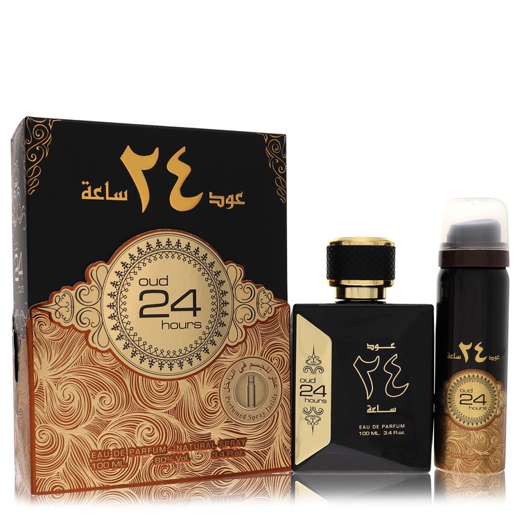 Ard Al Zaafaran Oud 24 Hours Eau De Parfum Spray + 1.7oz Perfumed Spray (Unisex) By Al Zaafaran - Zachava.com