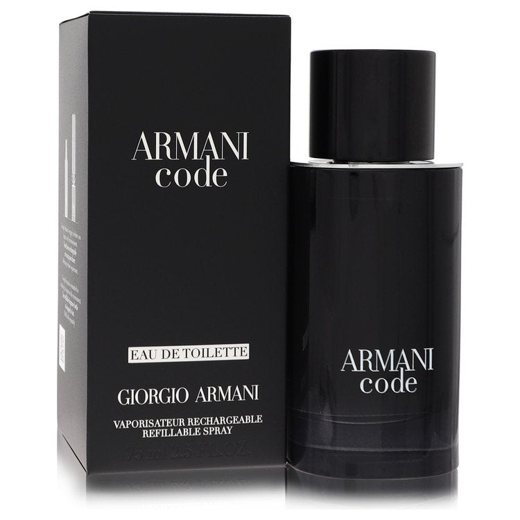 Armani Code Eau De Toilette Spray Refillable By Giorgio Armani, Cologne for Men, available at zachava.com
