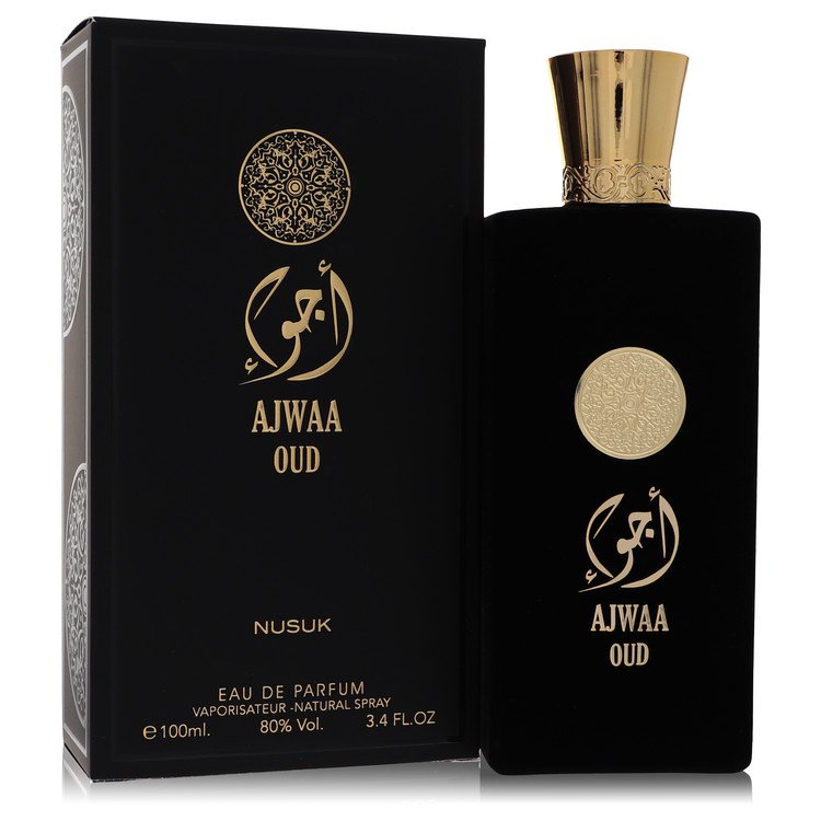 Ajwaa Oud by Nusuk Eau De Parfum Spray (Unisex) 3.4 oz for Men