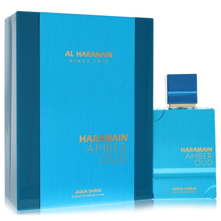 Al Haramain Amber Oud Aqua Dubai by Al Haramain Extrait De Parfum Spray 2.53 oz for Men