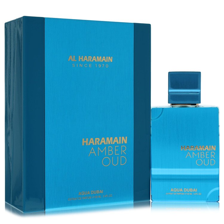 Al Haramain Amber Oud Aqua Dubai by Al Haramain Extrait De Parfum Spray 3.33 oz for Men