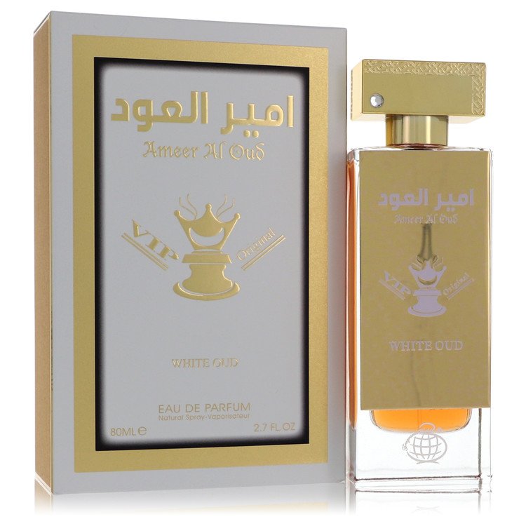 Ameer Al Oud VIP Original White Oud by Fragrance World Eau De Parfum Spray (Unisex) 2.7 oz for Men
