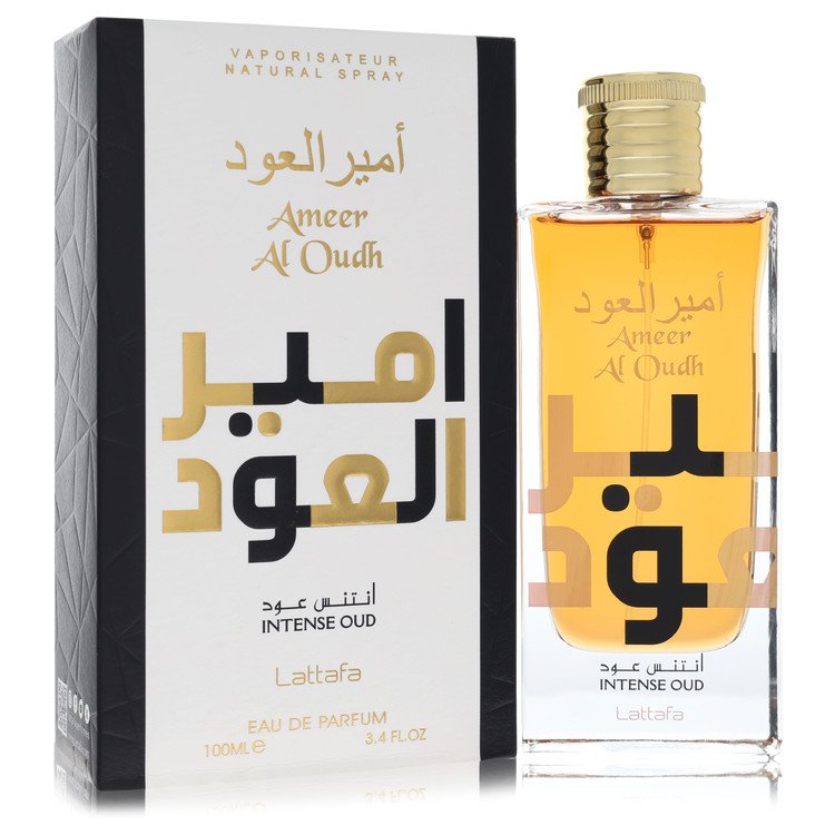Ameer Al Oudh Intense Oud by Lattafa Eau De Parfum Spray (Unisex) 3.4 oz for Women
