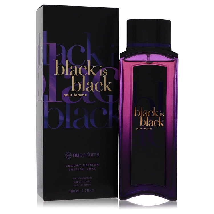 Black Is Black Eau De Parfum Spray By Nu Parfums - Zachava.com