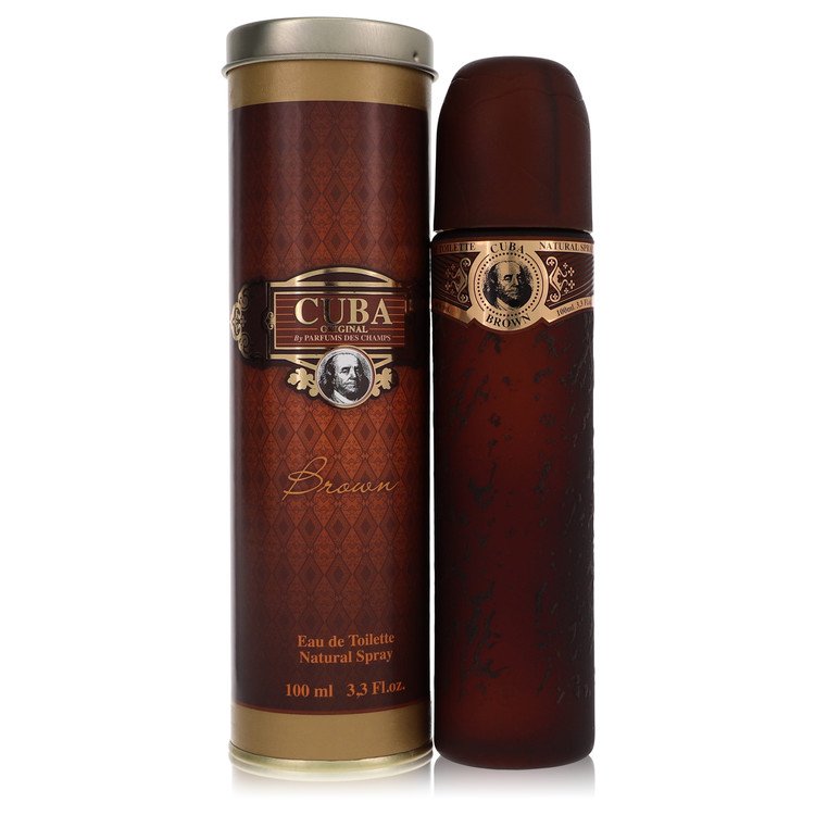 Cuba Brown Eau De Toilette Spray By Fragluxe, Cologne for Men, available at zachava.com