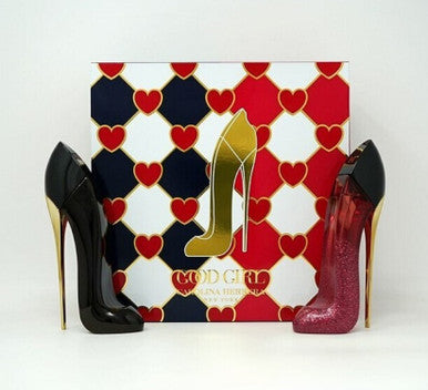 Carolina Herrera Good Girl 2 Pcs Set: Very Good Girl 1 Oz Parfum Spray + Good Girl 1 Oz Eau De Parfum Spray