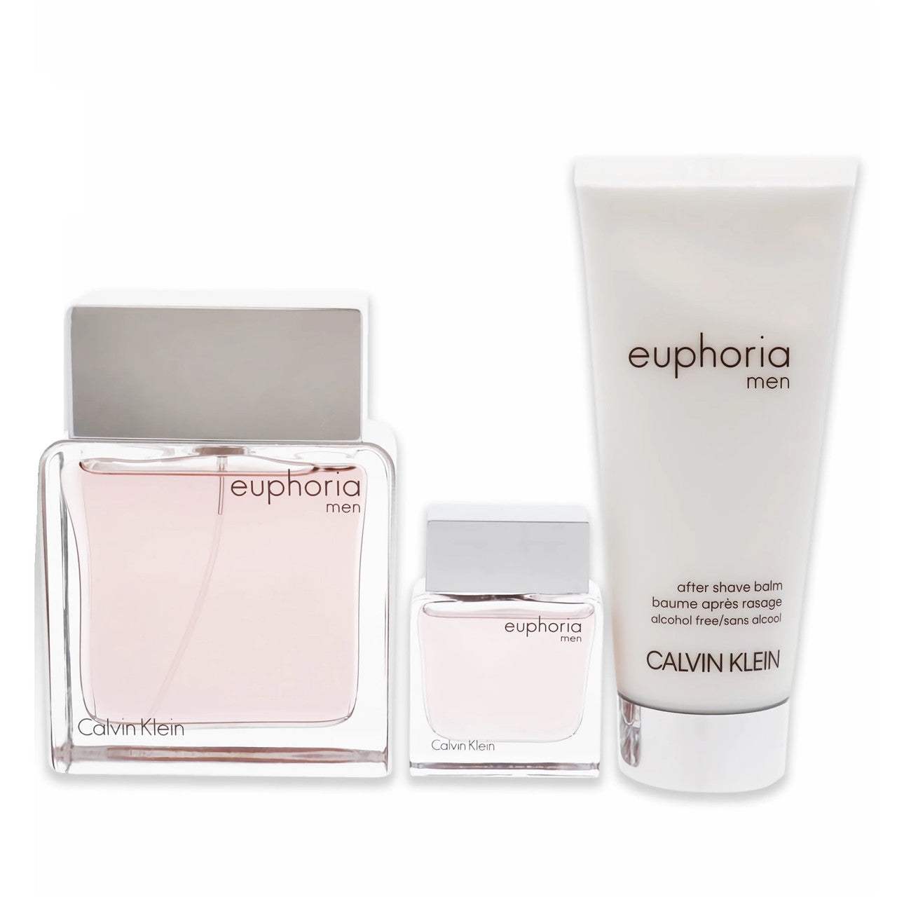 EUPHORIA 3 PCS SET FOR MEN:  3.3 EAU DE TOILETTE SPRAY + 3.3 AFTER SHAVE BALM + 15 ML EAU DE PARFUM MINI
