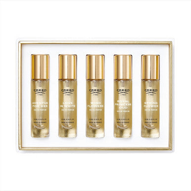 Creed 5 * 0.33 Eau De Parfum Spray Set For Women: Aventus For Her + Love In White + Wind Flowers + Royal Princess Oud + Spring Flower