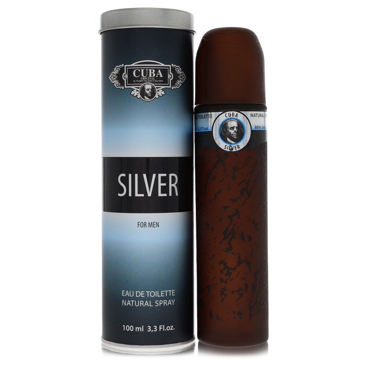 Cuba Silver Eau De Toilette Spray By Fragluxe, Cologne for Men, available at zachava.com