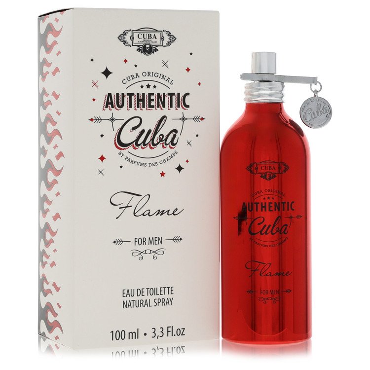 Cuba Authentic Flame Eau De Toilette Spray By Fragluxe, Cologne for Men, available at zachava.com
