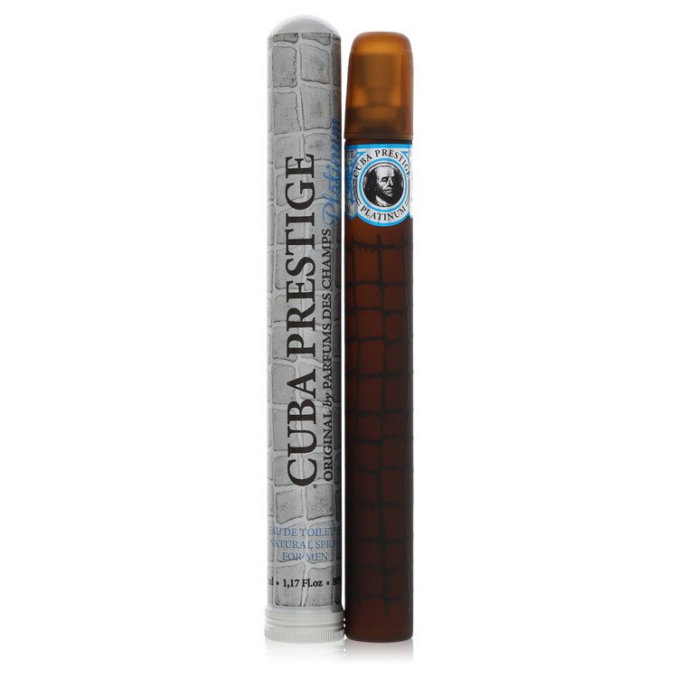 Cuba Prestige Platinum Eau De Toilette Spray By Fragluxe, Cologne for Men, available at zachava.com