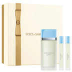Dolce & Gabbana Light Blue 3 Pcs Set For Women: 3.38 Eau De Toilette Spray + 2 * 0.33 Eau De Toilette Spray