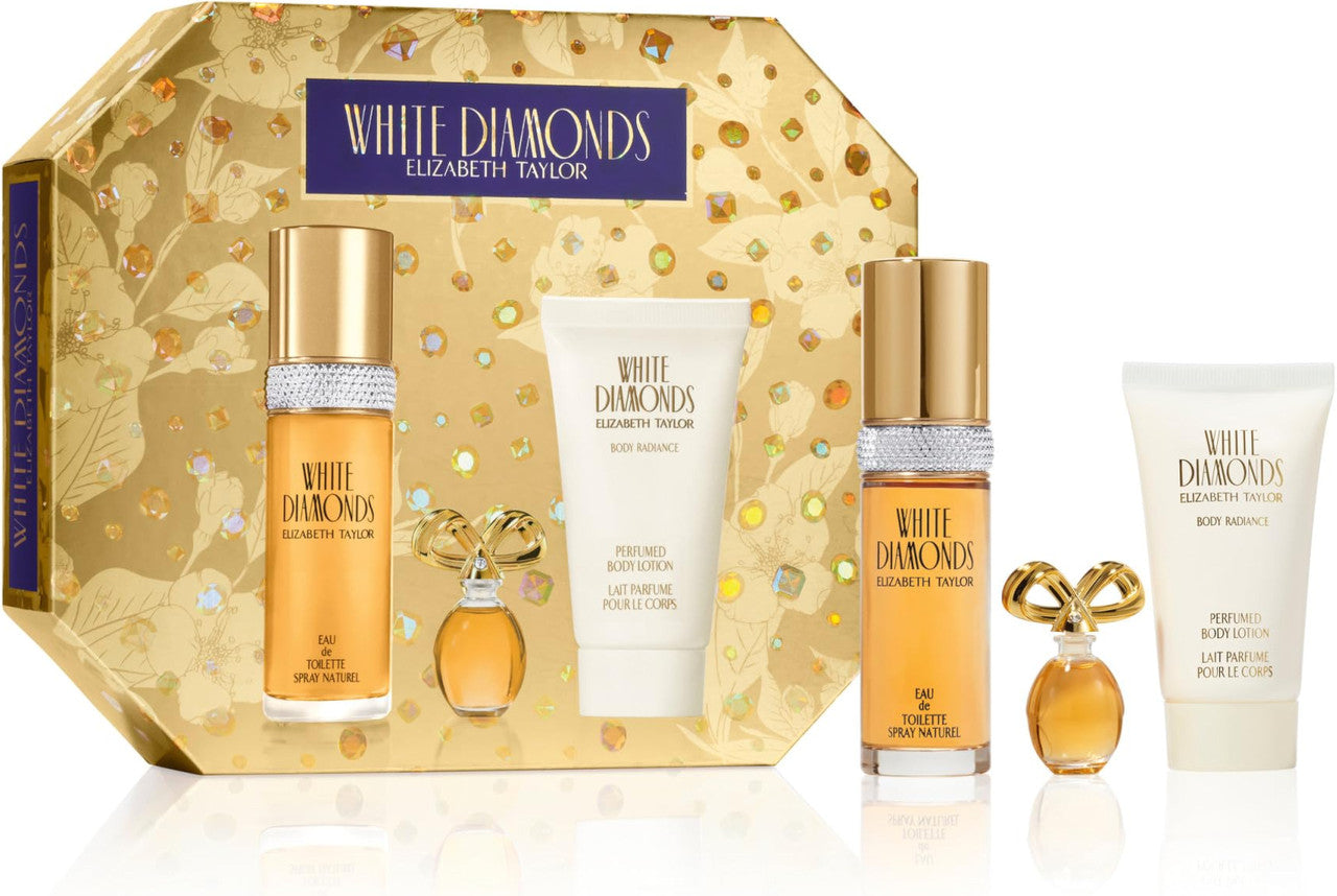 WHITE DIAMONDS 3 PCS SET FOR WOMEN: 1 OZ EAU DE TOILETTE SPRAY + 3.7 ML PARFUM MINI + 1.7 PERFUMED BODY LOTION Main image