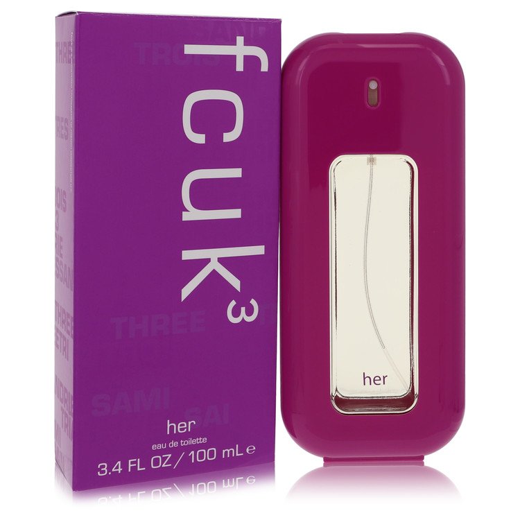 Fcuk 3 by French Connection Eau De Toilette Spray 3.4 oz for Women