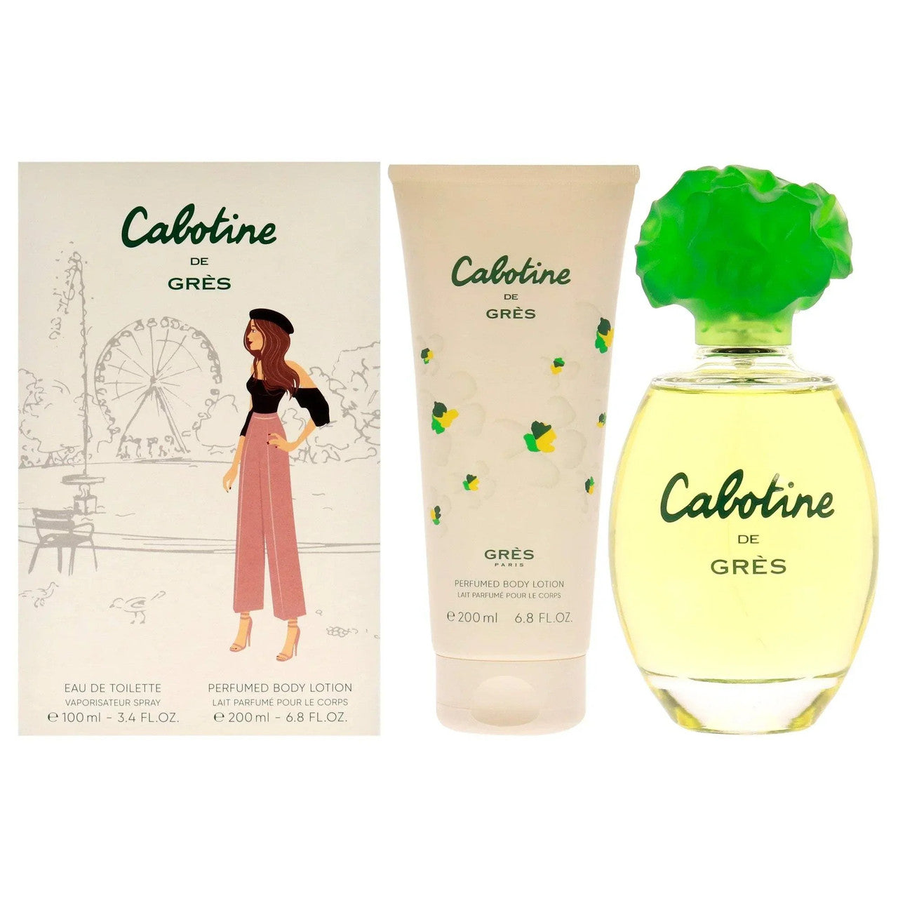 CABOTINE 2 PCS SET FOR WOMEN: 3.4 EAU DE TOILETTE SPRAY + 6.8 PERFUMED BODY LOTION Main image