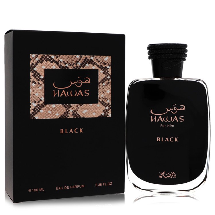 Hawas Black Eau De Parfum Spray By Rasasi, Cologne for Men, available at zachava.com