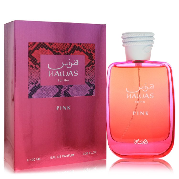 Hawas Pink Eau De Parfum Spray By Rasasi, Perfume for Women, available at Zachava.com.