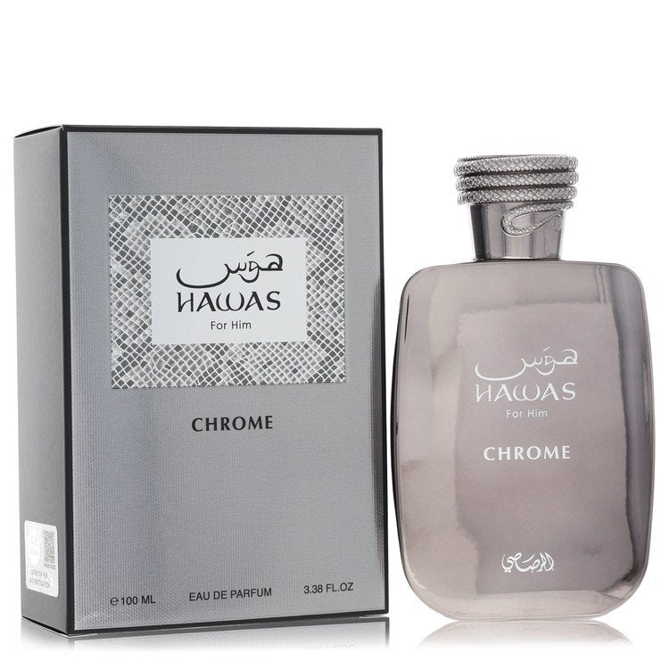 Hawas Chrome by Rasasi Eau De Parfum Spray 3.4 oz for Men
