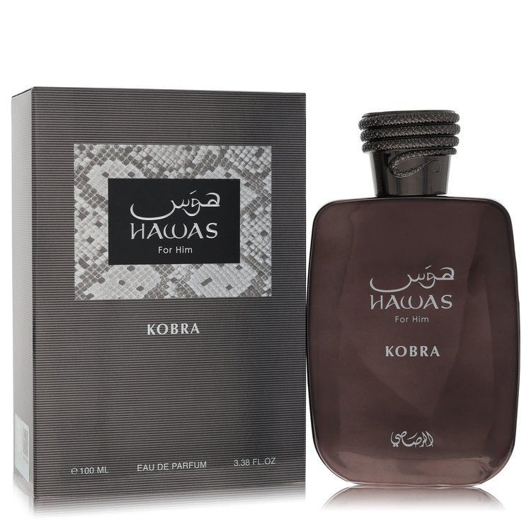 Hawas Kobra by Rasasi Eau De Parfum Spray 3.38 oz for Men