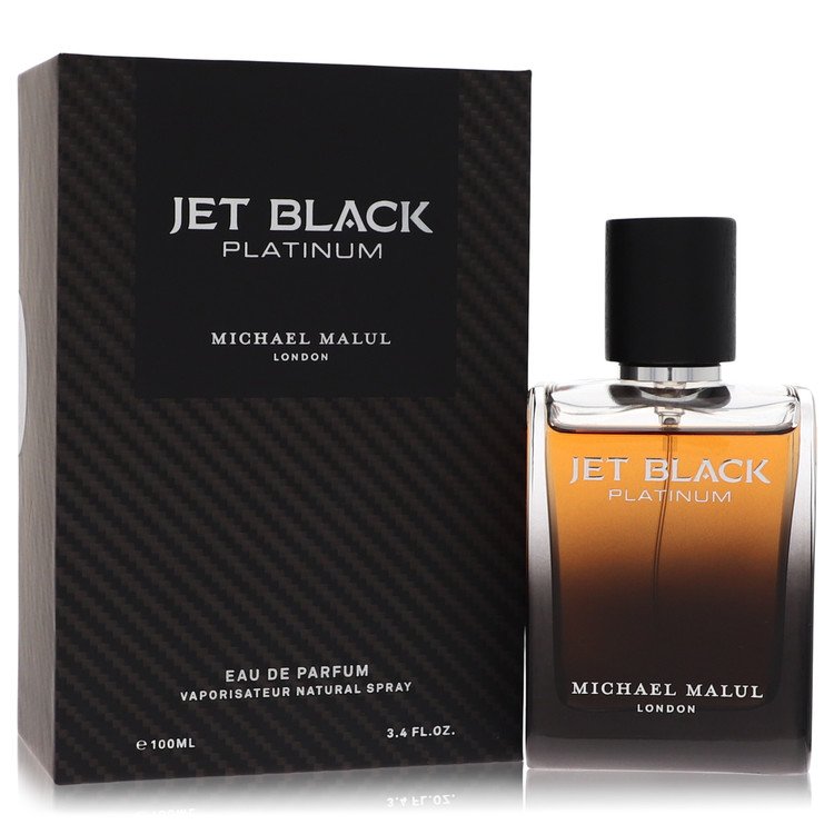 Jet Black Platinum Eau De Parfum Spray By Michael Malul, Cologne for Men, available at Zachava.com.