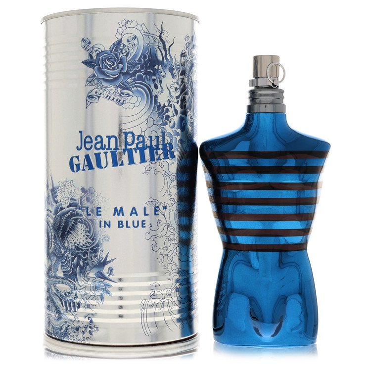 Jean Paul Gaultier Le Male In Blue by Jean Paul Gaultier Eau De Parfum Spray 4.2 oz for Men