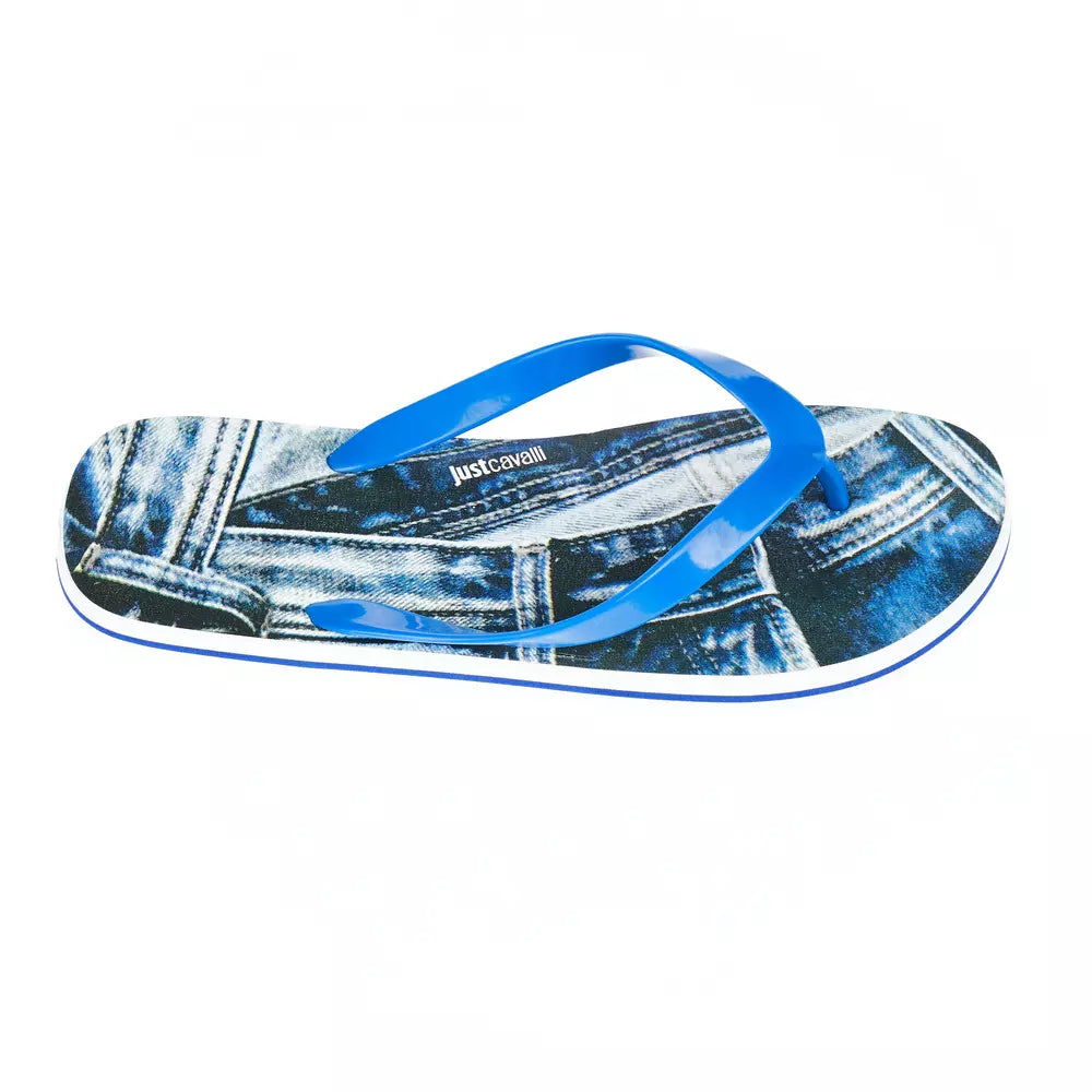 Just Cavalli Light Blue EVA Men Sandal - Zachava.com