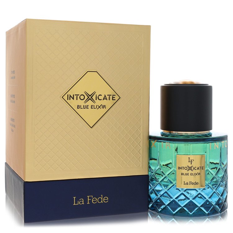 Khadlaj La Fede Intoxicate Blue Elixir Eau De Parfum Spray By Khadlaj, Cologne for Men, available at Zachava.com.