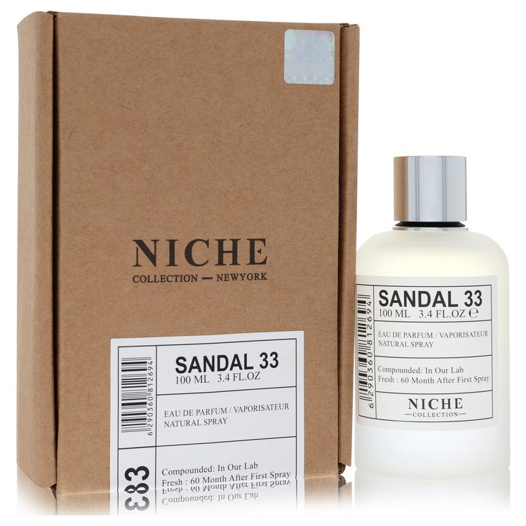 Khalis Sandal 33 Niche Collection by Khalis Eau De Parfum Spray 3.4 oz for Men