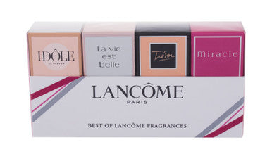 Lancome 4 Pcs Set Set Individually Boxed: Idole 0.16 Eau De Parfum + La Vie Est Belle 0.135 Eau De Parfum + Tresor 0.25 Eau De Parfum + Miracle 0.16 Eau De Parfum