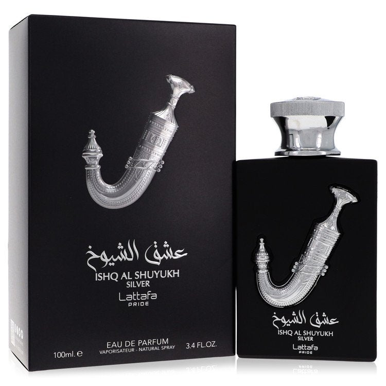 Lattafa Pride Ishq Al Shuyukh Silver Eau De Parfum Spray (Unisex) By Lattafa, Cologne for Men, available at zachava.com