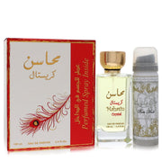 Lattafa Mahasin Crystal Eau De Parfum Spray with 1.7 oz Deodorant Spray By Lattafa, Perfume for Women, available at zachava.com