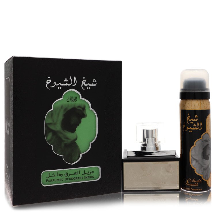 Lattfa Sheikh Al Shuyukh Eau De Parfum Spray With 1.7 oz Deodorant Spray By Lattafa, Cologne for Men, available at zachava.com
