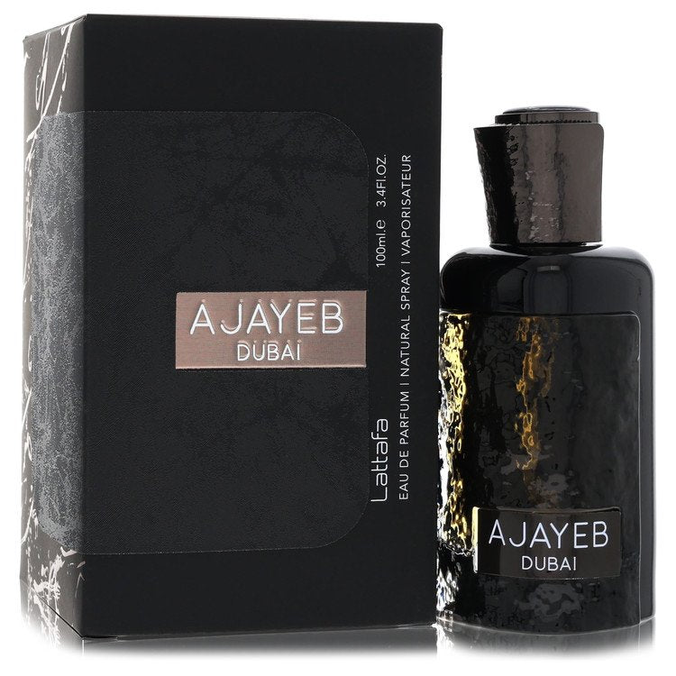 Lattafa Ajayeb Dubai by Lattafa Eau De Parfum Spray (Unisex) 3.4 oz for Men