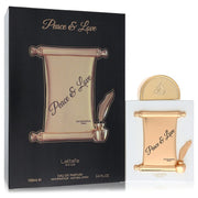 Lattafa Peace Love by Lattafa Eau De Parfum Spray (Unisex) 3.4 oz for Men
