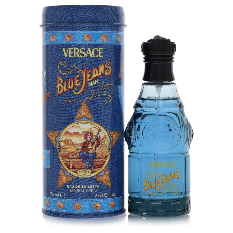 Blue Jeans Eau De Toilette Spray (New Packaging) By Versace, Cologne for Men, available at Zachava.com.